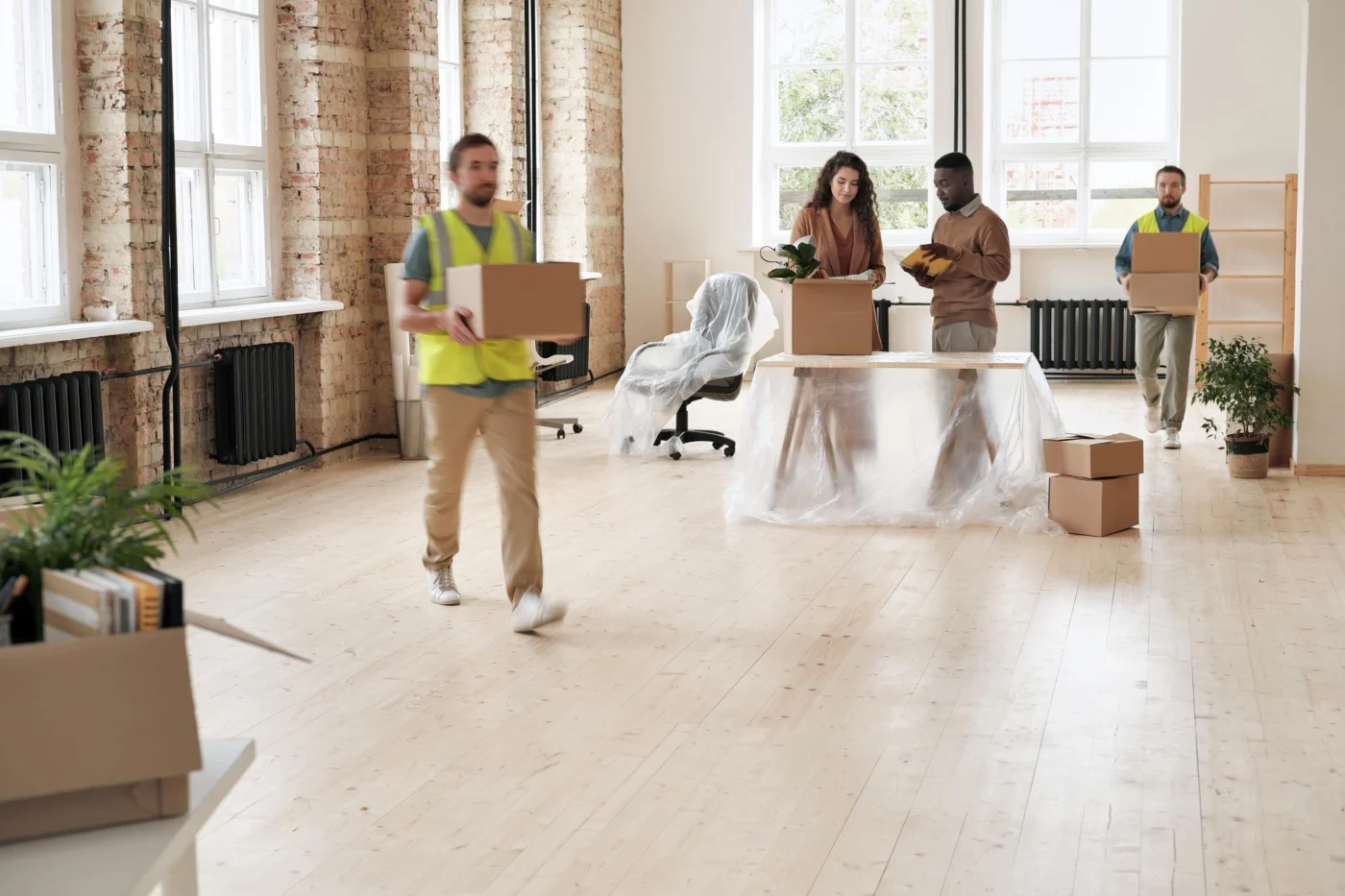 A welcoming modern office reception ready for a relocated business