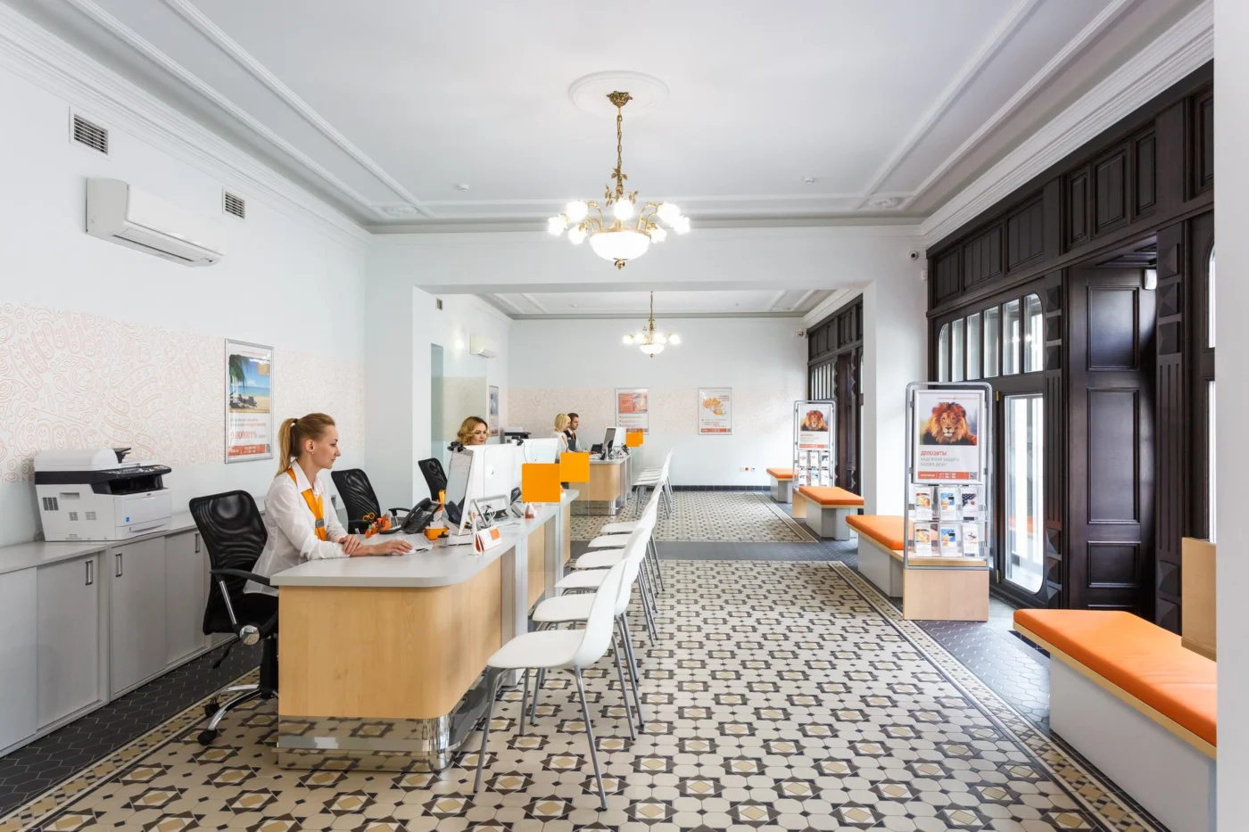 A modern bank and office interior in Douglas on the Isle of Man