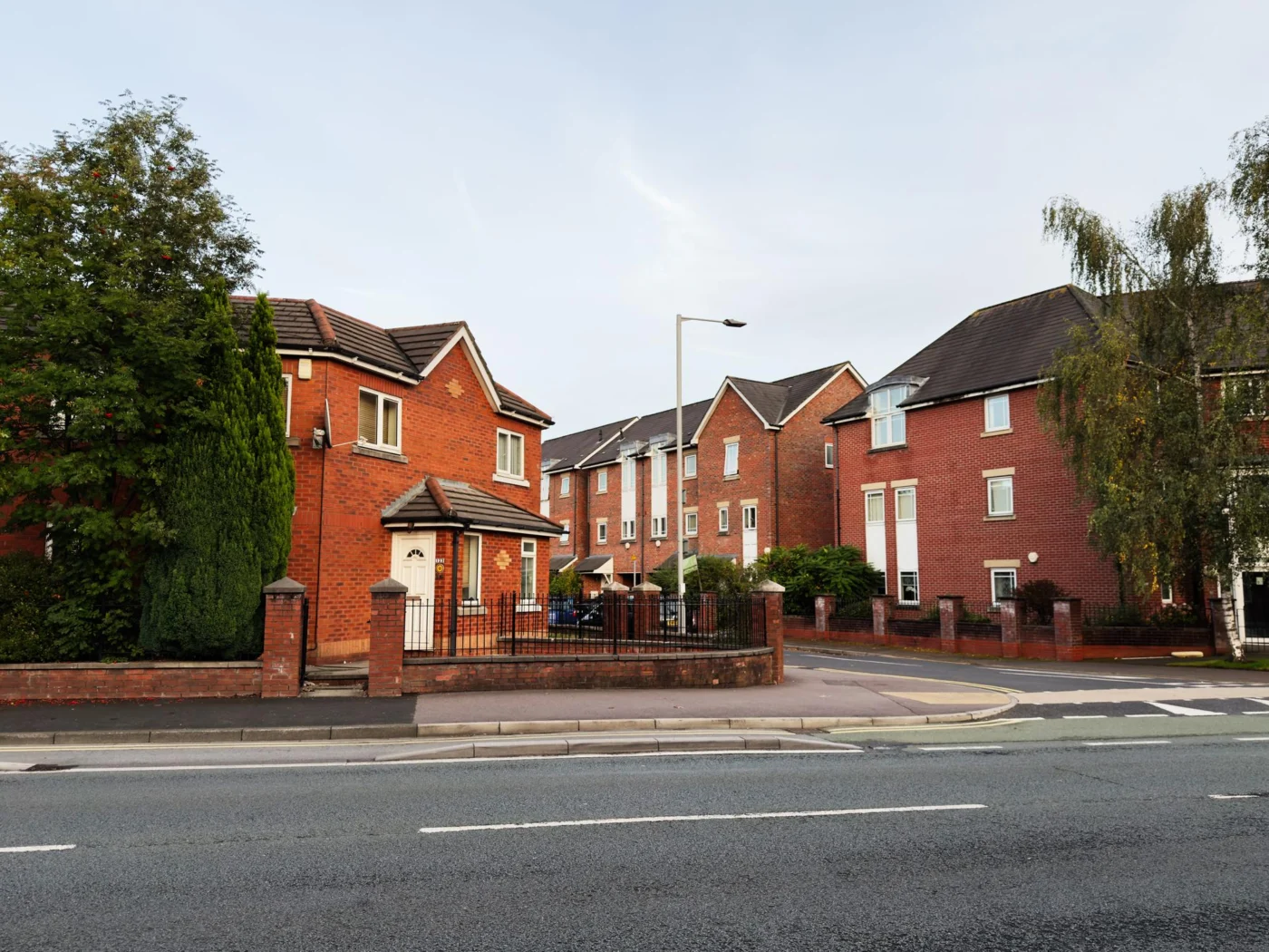 Brick-built residential housing on a British street
